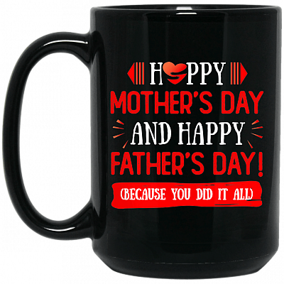 15 oz. Black Mug