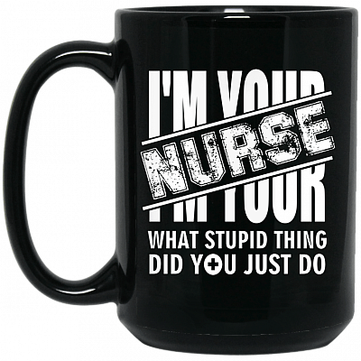 15 oz. Black Mug