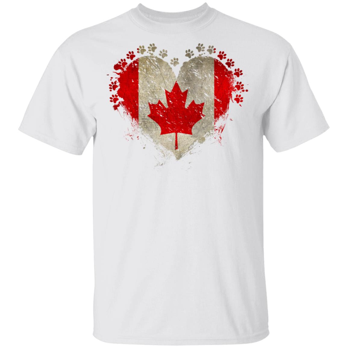 Independence Day Paw Flag Fourth Of July United States T-Shirt, White, Unisex T-Shirt