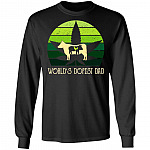 World's Dopest Dad Vintage Weed Retro Hoodie Sweatshirt - Funny Father's Day I'd Smoke That BBQ Saying Shirt, Black, Long Sleeve