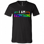 I Have Everything I Need I Am Everything LGBT T-Shirt - V-Neck Tee - Matching Couple Shirt, Black, V-Neck T-Shirt