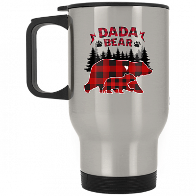 14 oz. Silver Travel Mug