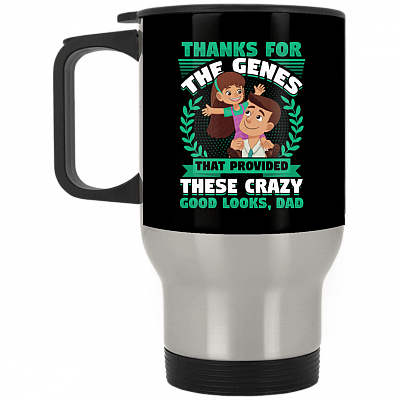 14 oz. Silver Travel Mug
