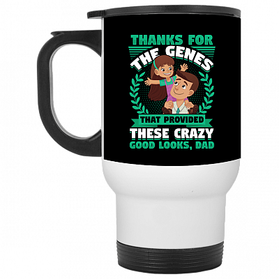 14 oz. White Travel Mug