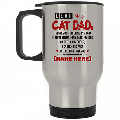 14 oz. Silver Travel Mug