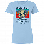 Society Of Obstinate Headstrong Girls Displeasing People Since 1813 Vintage Retro Ladies T-Shirt, Light Blue, Ladies T-Shirt