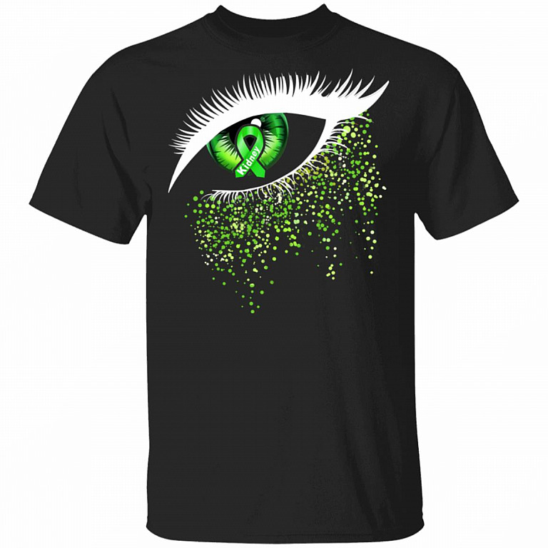 Kidney Disease Awareness Eye T-Shirt, Black, Unisex T-Shirt