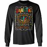 Skuntie Like A Regular Auntie But More Chill Hoodie Sweatshirt - Skuntie Definition Weed Auntie Smoke T-Shirt, Black, Long Sleeve