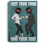 Pulp Fiction Lose Your Mind Find Your Soul Framed Canvas - Unframed Poster, White, 0.75'' Framed Canvas