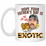 Hope Your Father's Day Is Exotic Ceramic Coffee Mug - Beer Stein - Water Bottle - Color Changing Mug, White, 11 oz. White Mug