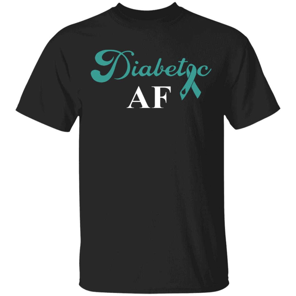 Diabetic AF Diabetes Awareness T-Shirt, Black, Unisex T-Shirt