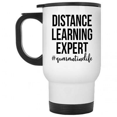 14 oz. White Travel Mug