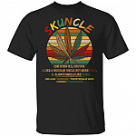 Vintage Skuncle Like A Regular Uncle But More Chill T-Shirt - Uncle Weed Shirt, Black, Unisex T-Shirt