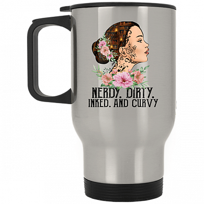 14 oz. Silver Travel Mug