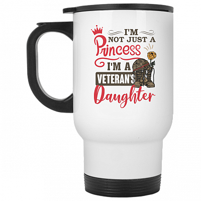 14 oz. White Travel Mug