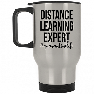 14 oz. Silver Travel Mug