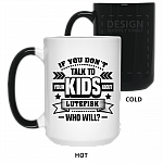 If You Don't Talk To Your Kids About Lutefisk Who Will Funny Ceramic Coffee Mug - Travel Mug - Beer Stein - Stainless Water Bottle - Color Changing Mug, White, 15 oz. Color Changing Mug