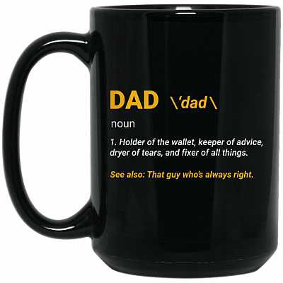 15 oz. Black Mug