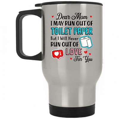14 oz. Silver Travel Mug
