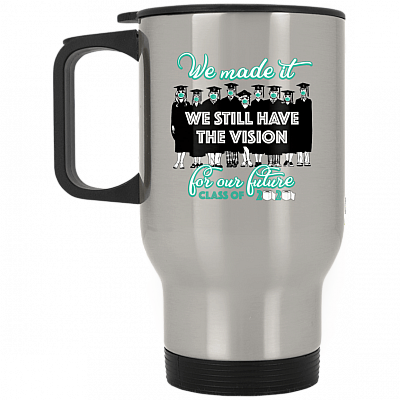 14 oz. Silver Travel Mug