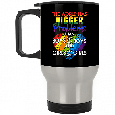 14 oz. Silver Travel Mug