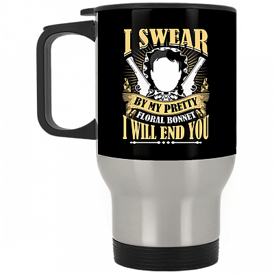14 oz. Silver Travel Mug