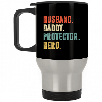 14 oz. Silver Travel Mug