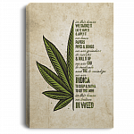 In This House We Smoke It Eat It Vape It We Believe In Weed - Cannabis Framed Canvas Prints - Unframed Poster, White, 0.75'' Framed Canvas