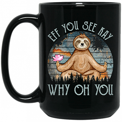 15 oz. Black Mug