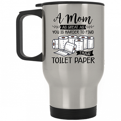 14 oz. Silver Travel Mug