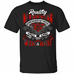 Reality Of Parenting Somewhere Between Sweet Child O Mine And Welcome To The Jungle T-Shirt, Black, Unisex T-Shirt