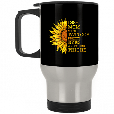 14 oz. Silver Travel Mug