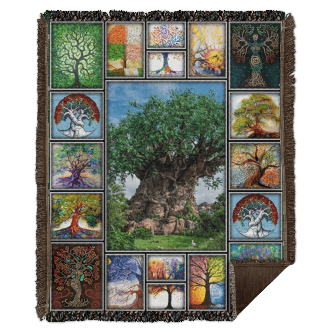 Tree of Life 3d - Tree of Life Quilt Fleece Blanket - Woven Blanket, White, Woven Blanket - 50x60 Tree of Life 3d - Tree of Life Quilt Fleece Blanket - Woven Blanket, White, Woven Blanket - 50x60