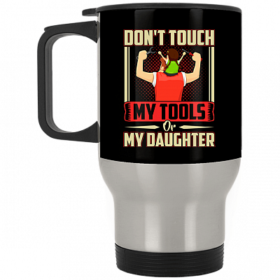 14 oz. Silver Travel Mug