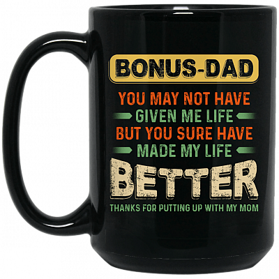 15 oz. Black Mug