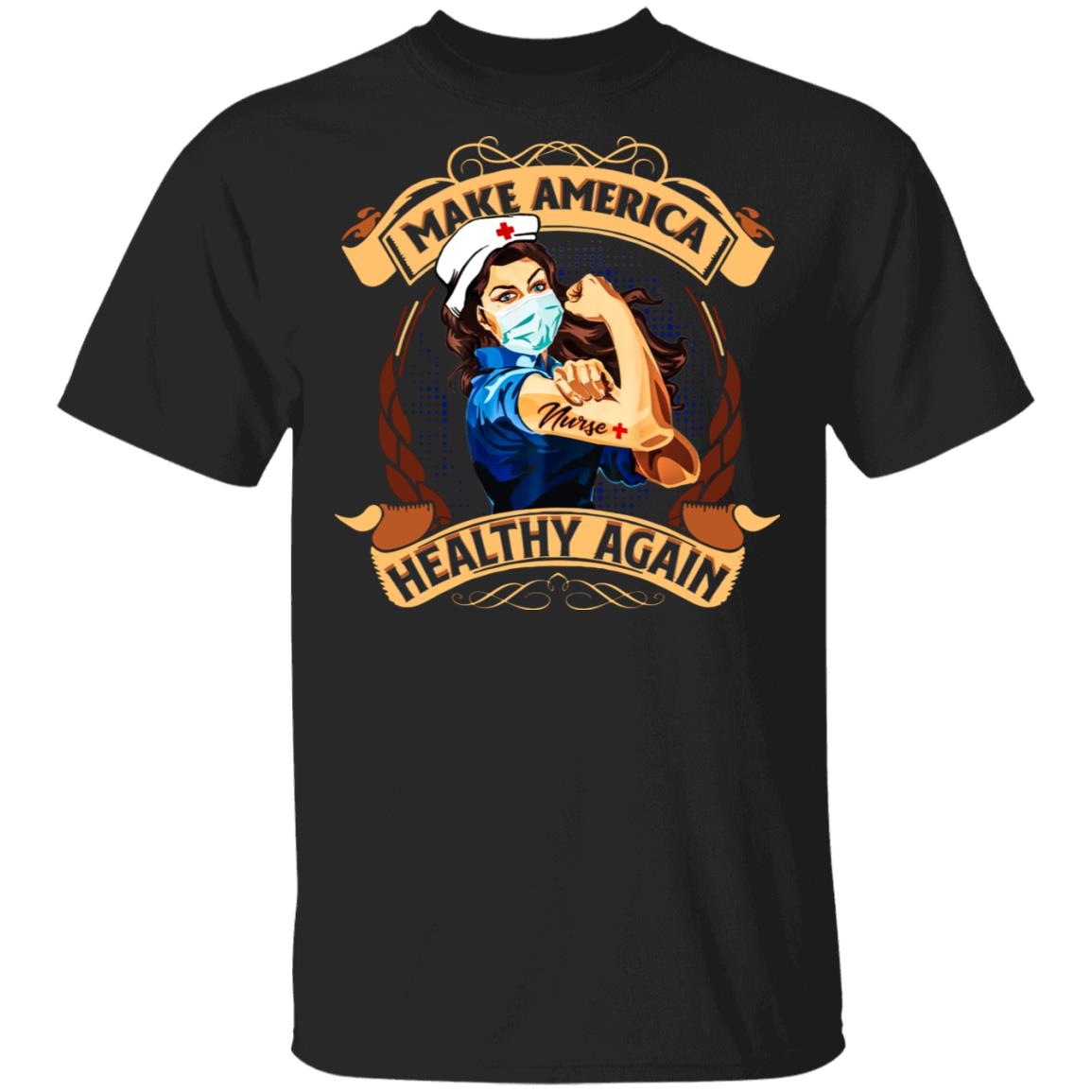 Make America Healthy Again 4th of July Shirt- Independence Shirt, Black, Unisex T-Shirt