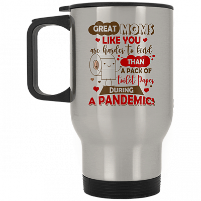 14 oz. Silver Travel Mug