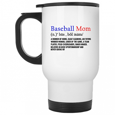 14 oz. White Travel Mug