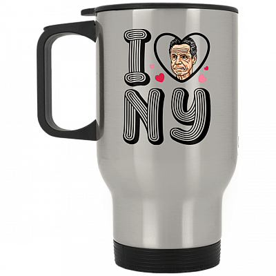 14 oz. Silver Travel Mug