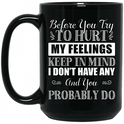 15 oz. Black Mug