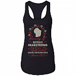 Society Of Obstinate Headstrong Girls Seriously Displeasing People Since 1813 Ladies Racerback Tank Top Tee, Black, Ladies Racerback Tank