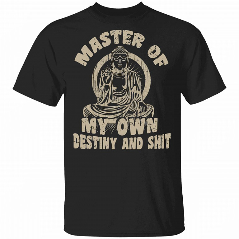 Master Of My Own Destiny And Shit Funny T-Shirt, Black, Unisex T-Shirt