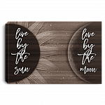 Live By The Sun Love By The Moon Framed Canvas - Unframed Poster, White, 0.75'' Framed Canvas