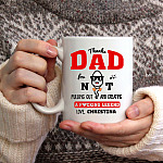 Personalized Thanks Dad For Not Pulling Out And Creating A Fucking Legend Ceramic Coffee Mug - Beer Stein