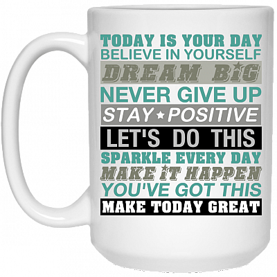 15 oz. White Mug