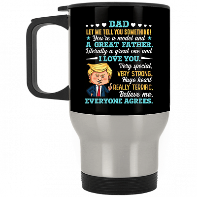 14 oz. Silver Travel Mug