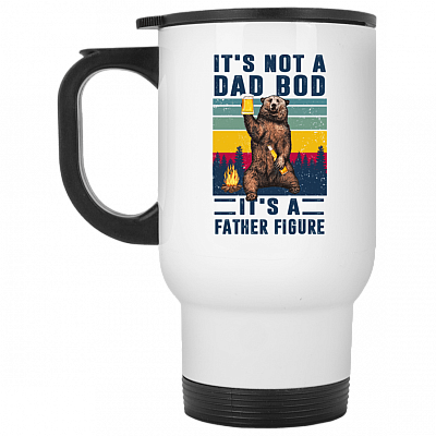 14 oz. White Travel Mug