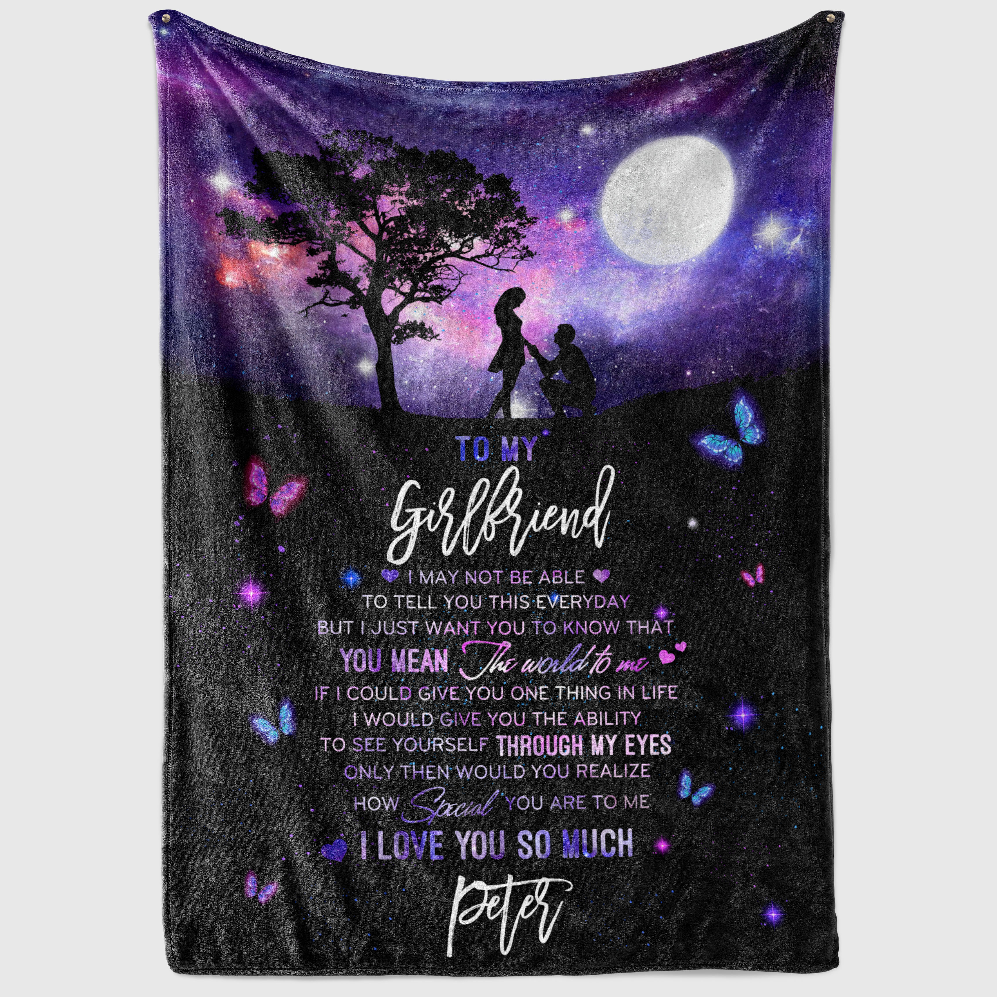 2KT.Blanket Personalized-To My Girlfriend mk1