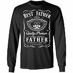 Best Father All Time Father's Day 2020 Quarantined Hoodie Sweatshirt - Proud Cool Hero Dad Father's Day Shirt, Black, Long Sleeve