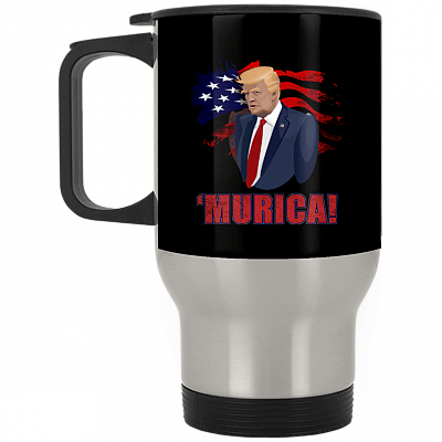 14 oz. Silver Travel Mug